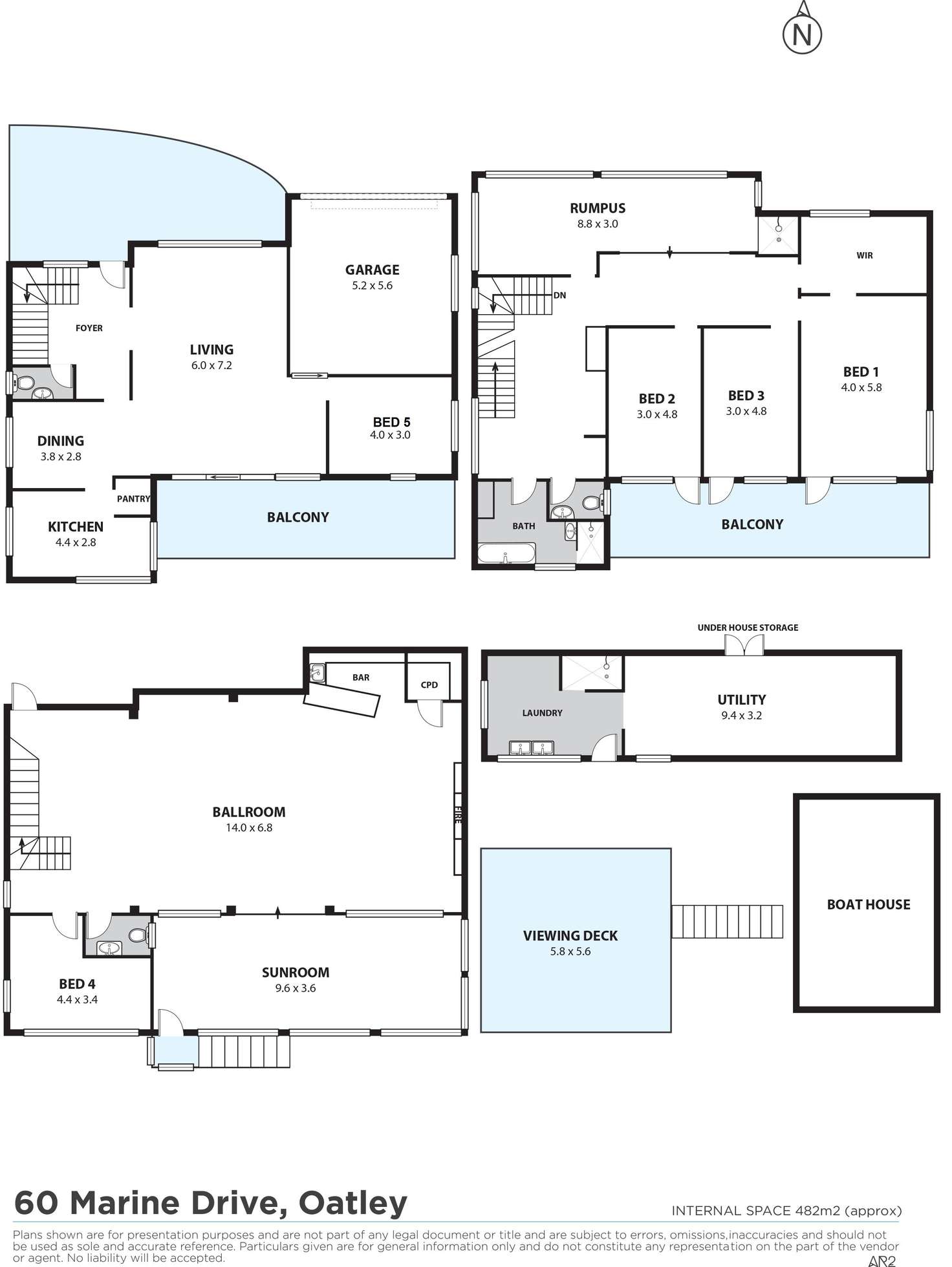 Floorplan of Homely house listing, 60 Marine Drive, Oatley NSW 2223