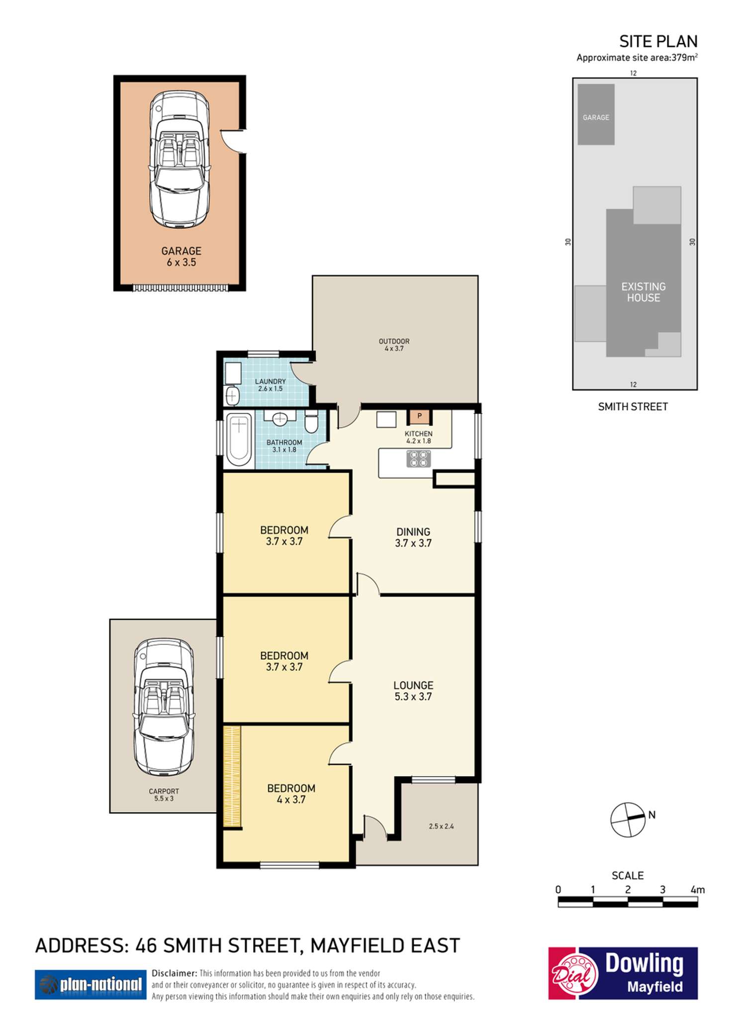 Floorplan of Homely house listing, 46 Smith Street, Mayfield East NSW 2304