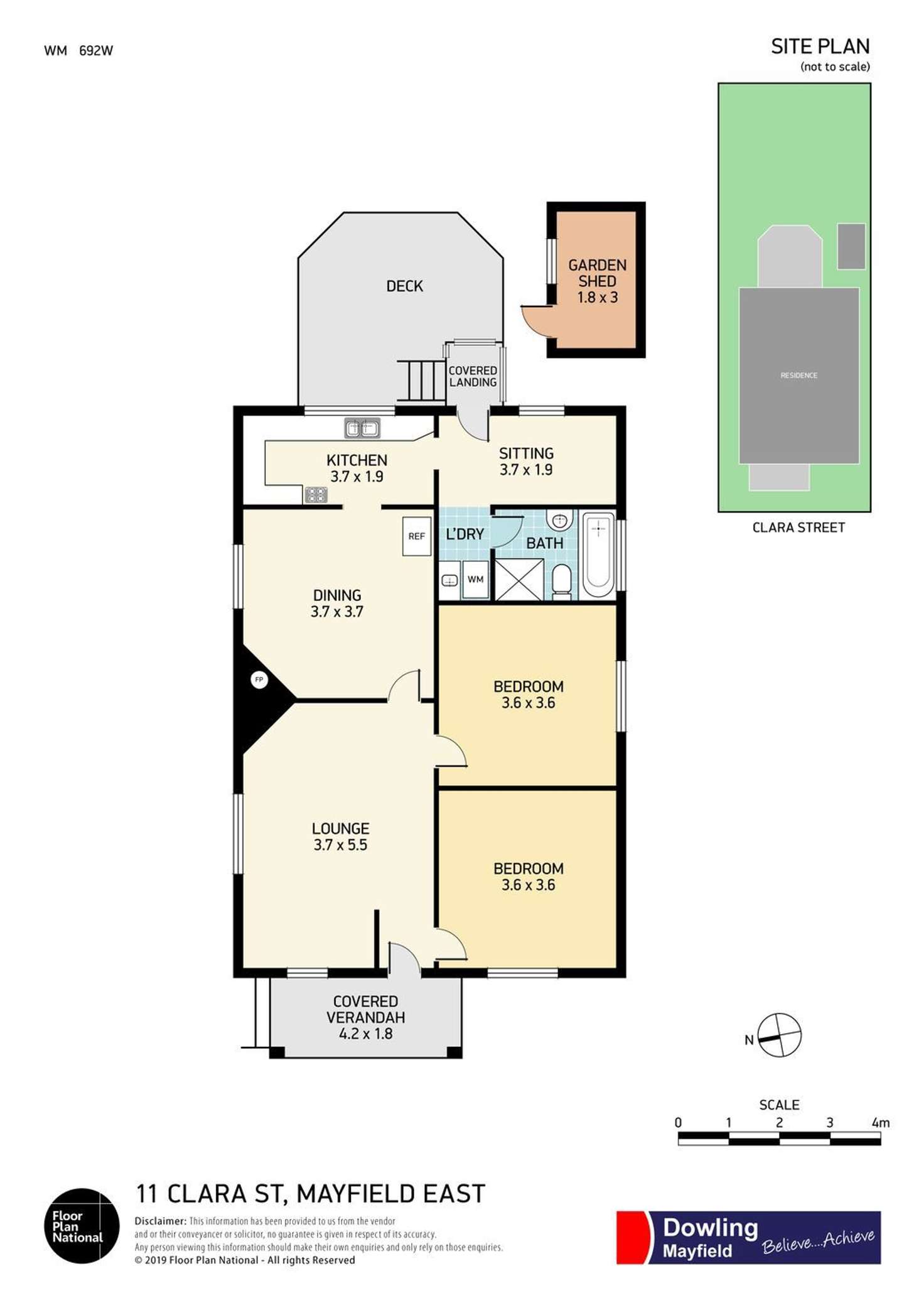 Floorplan of Homely house listing, 11 Clara Street, Mayfield East NSW 2304