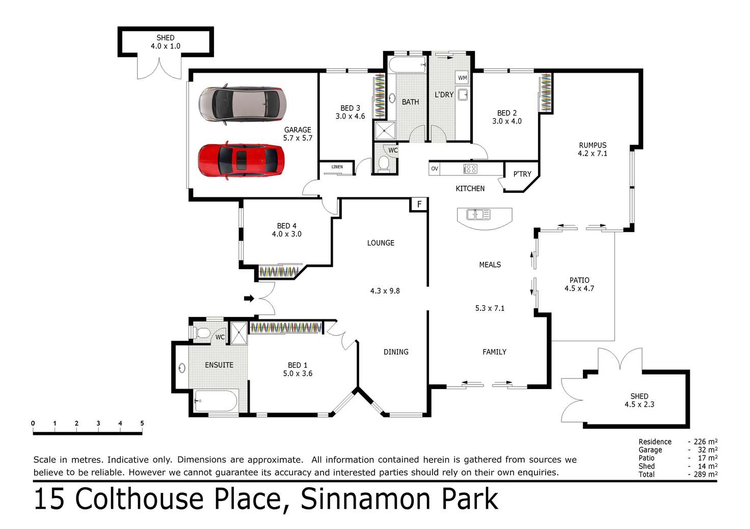 Floorplan of Homely house listing, 15 Colthouse Place, Sinnamon Park QLD 4073