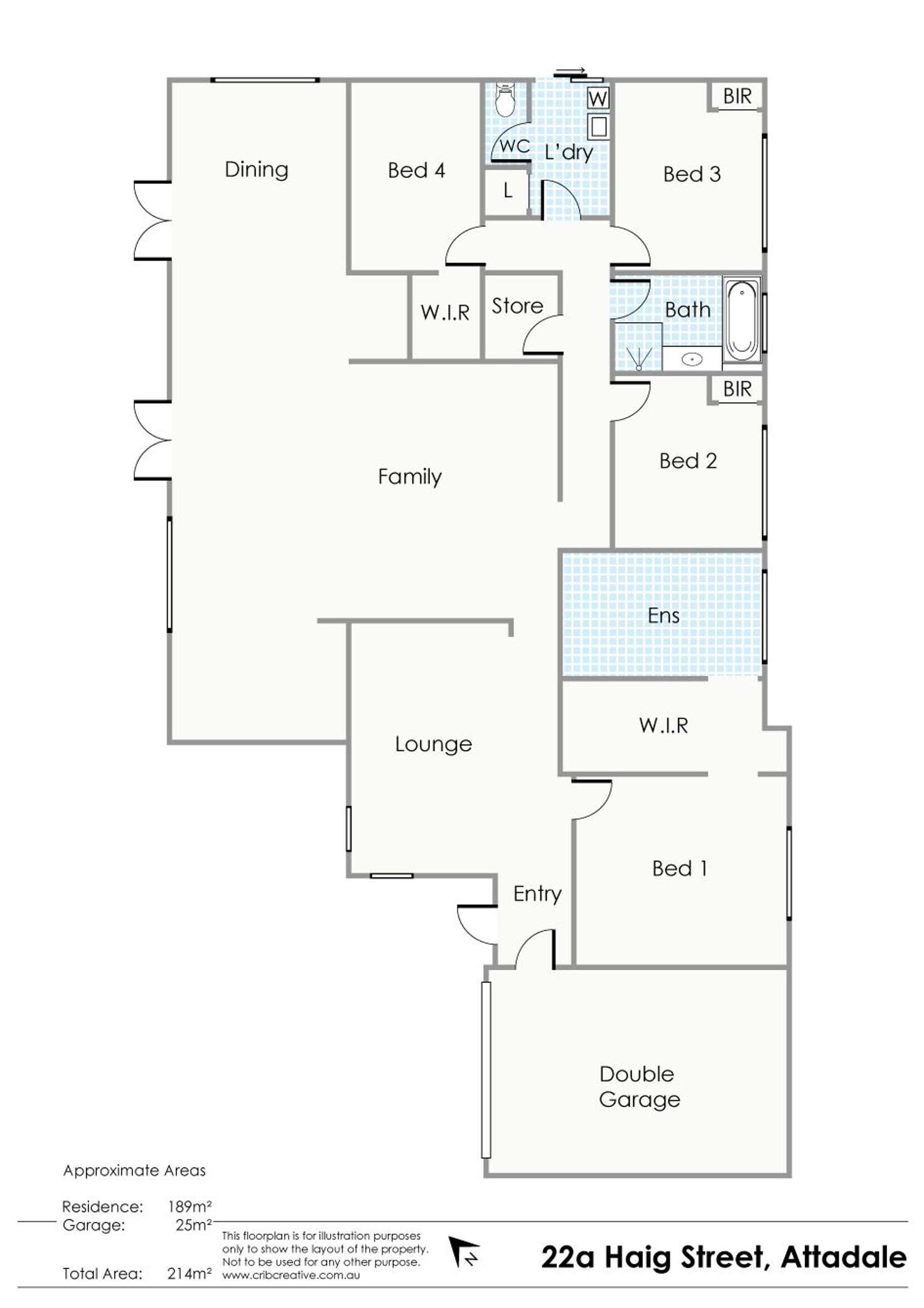 Floorplan of Homely house listing, 22a Haig Rd, Attadale WA 6156