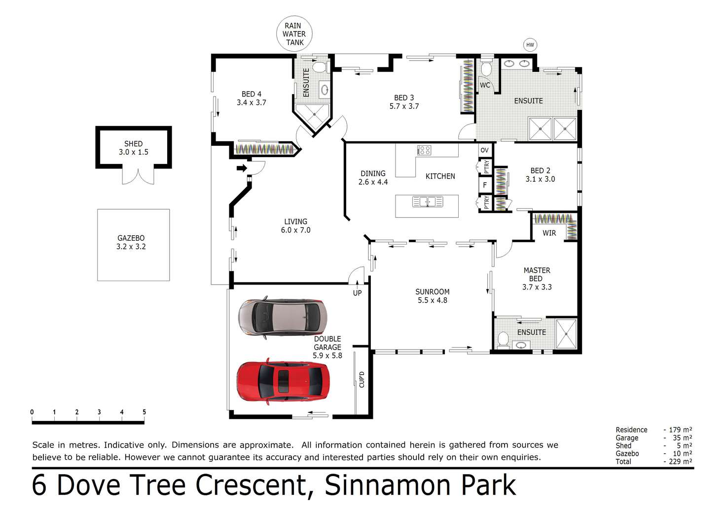 Floorplan of Homely house listing, 6 Dove Tree Crescent, Sinnamon Park QLD 4073