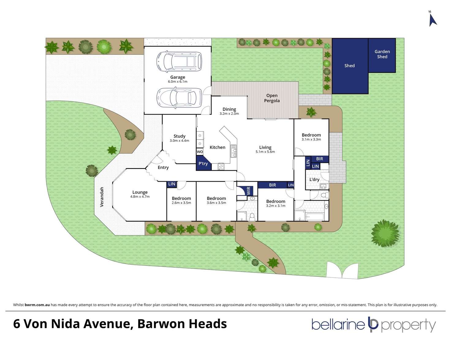 Floorplan of Homely house listing, 6 Von Nida Avenue, Barwon Heads VIC 3227