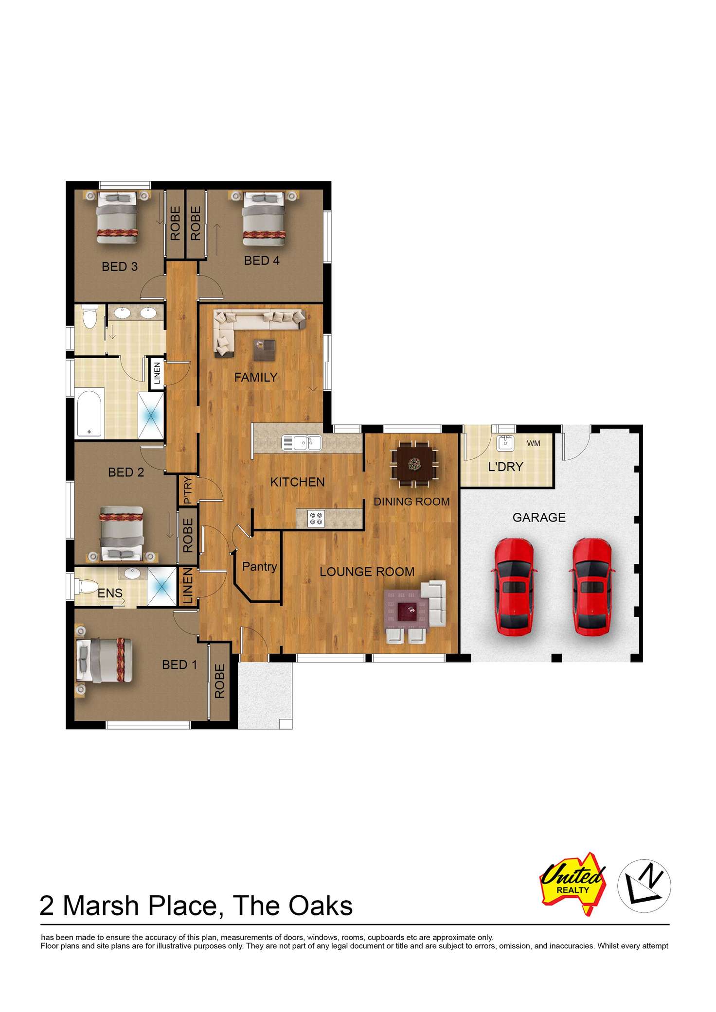 Floorplan of Homely house listing, 2 Marsh Place, The Oaks NSW 2570