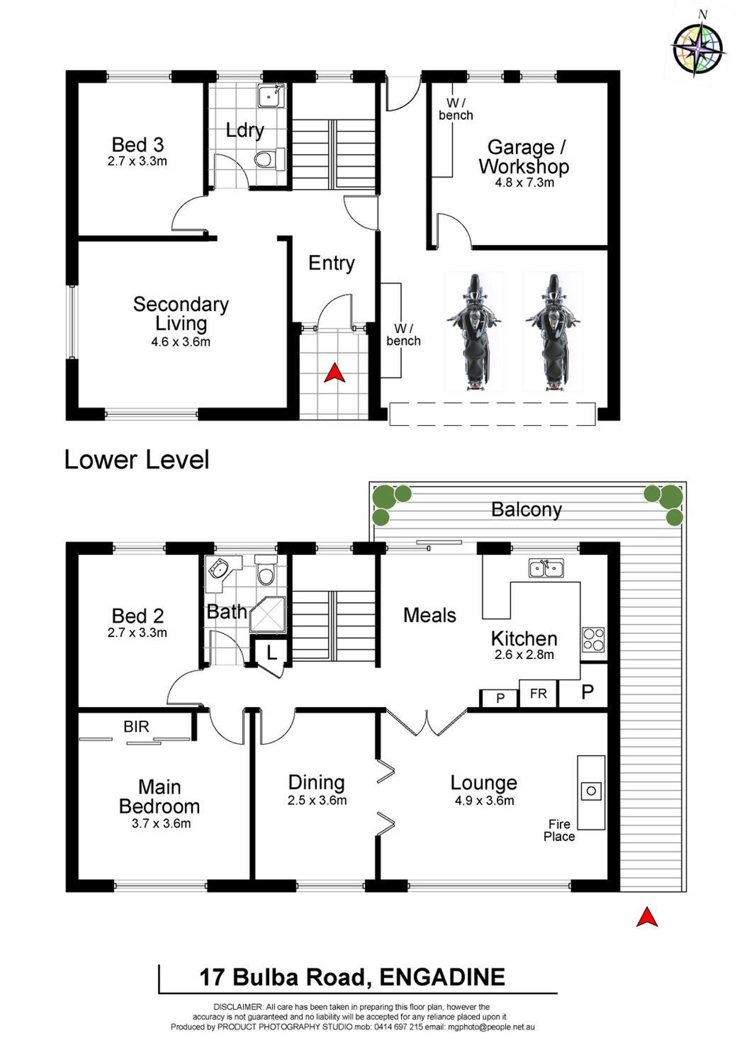 Floorplan of Homely house listing, 17 Bulba Road, Engadine NSW 2233
