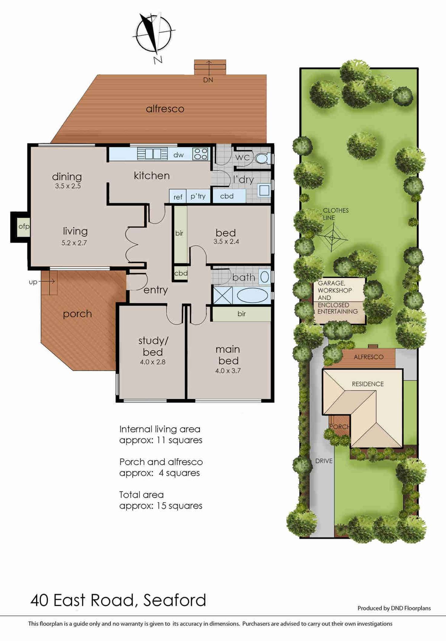 Floorplan of Homely house listing, 40 East Road, Seaford VIC 3198