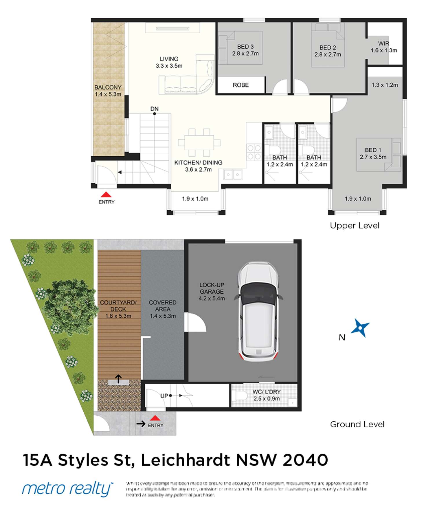 Floorplan of Homely townhouse listing, 15A Styles Street, Leichhardt NSW 2040