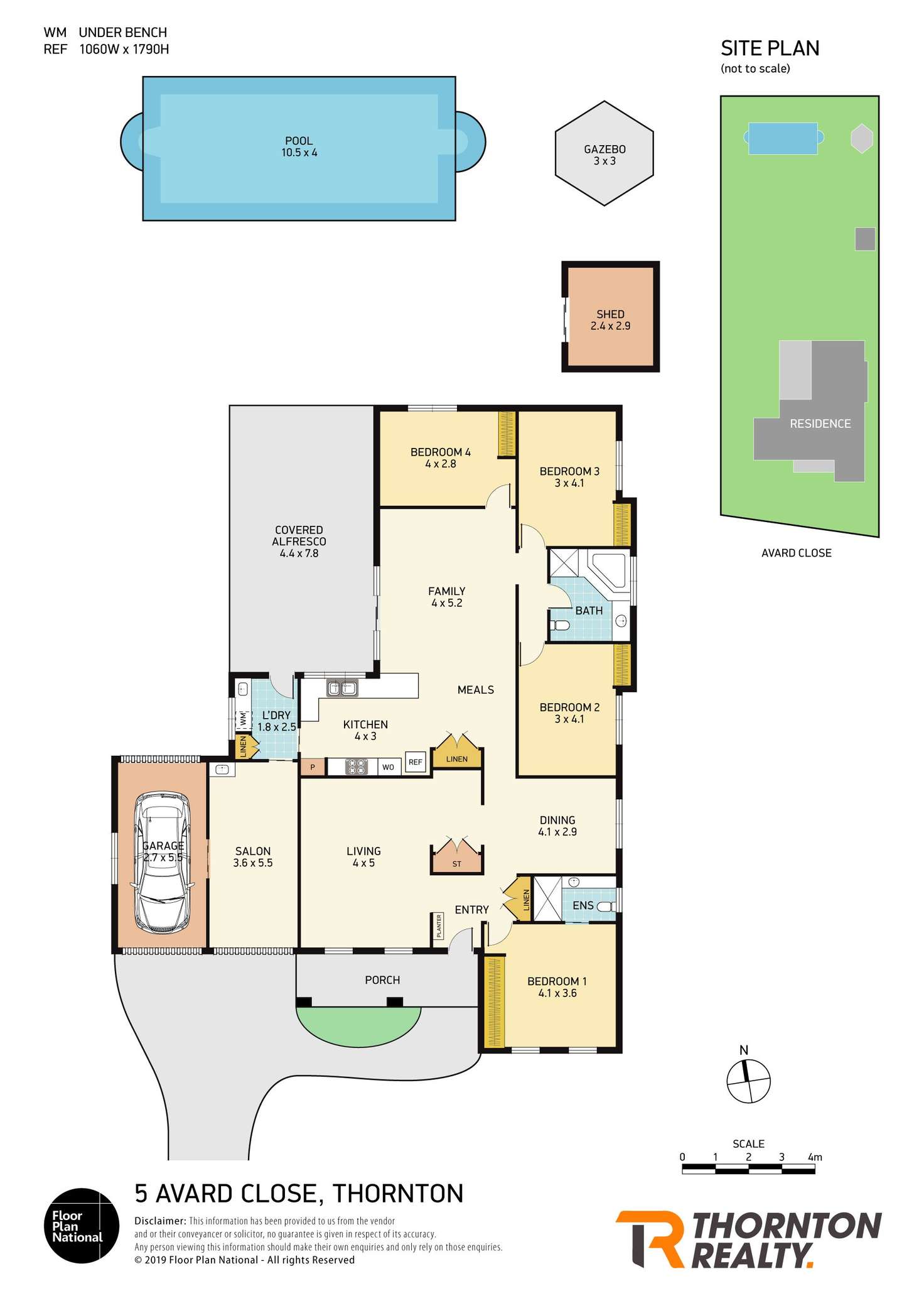 Floorplan of Homely house listing, 5 Avard Close, Thornton NSW 2322