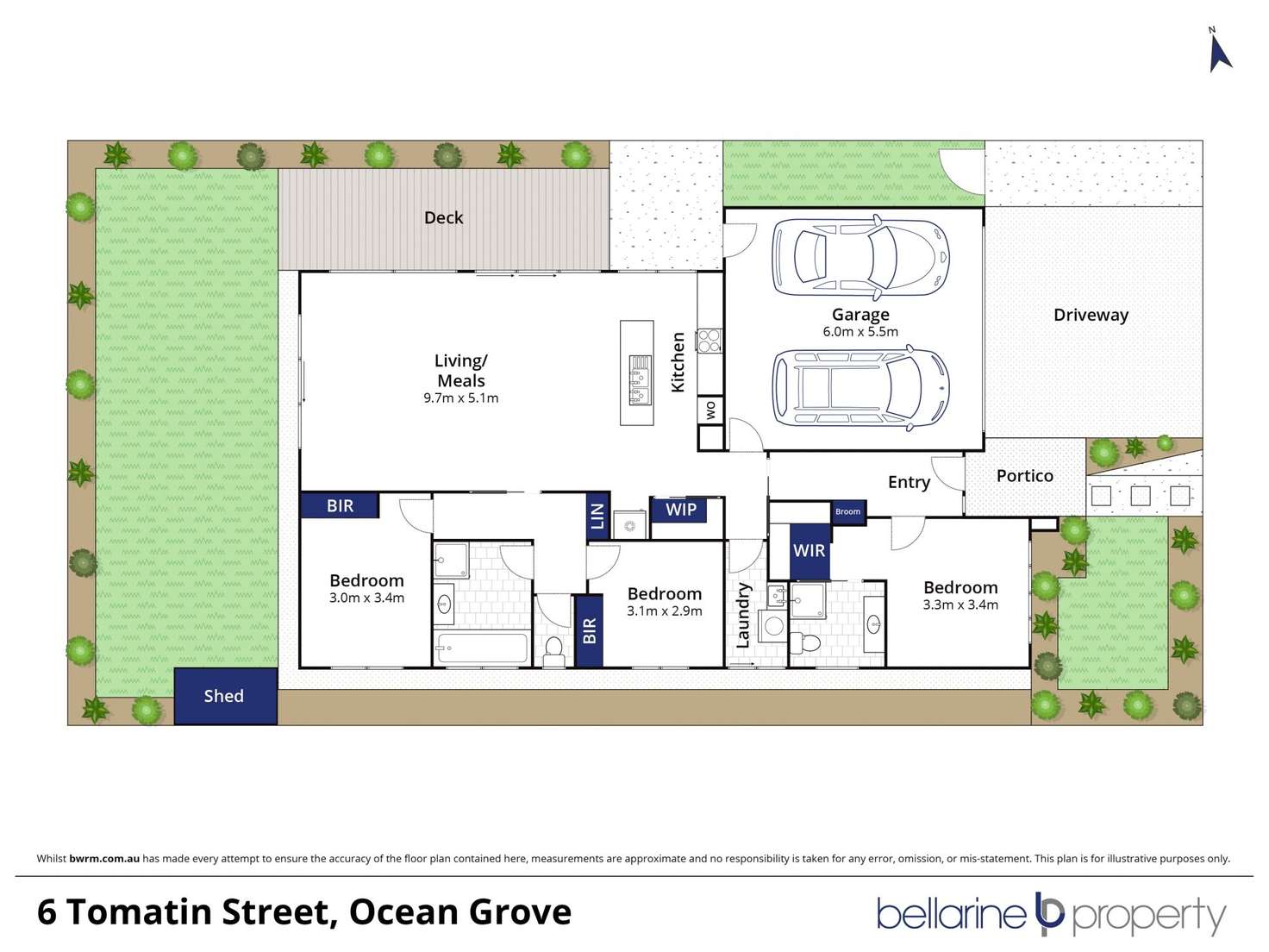 Floorplan of Homely house listing, 6 Tomatin Street, Ocean Grove VIC 3226