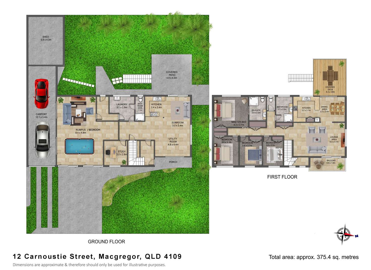 Floorplan of Homely house listing, 12 Carnoustie Street, Macgregor QLD 4109