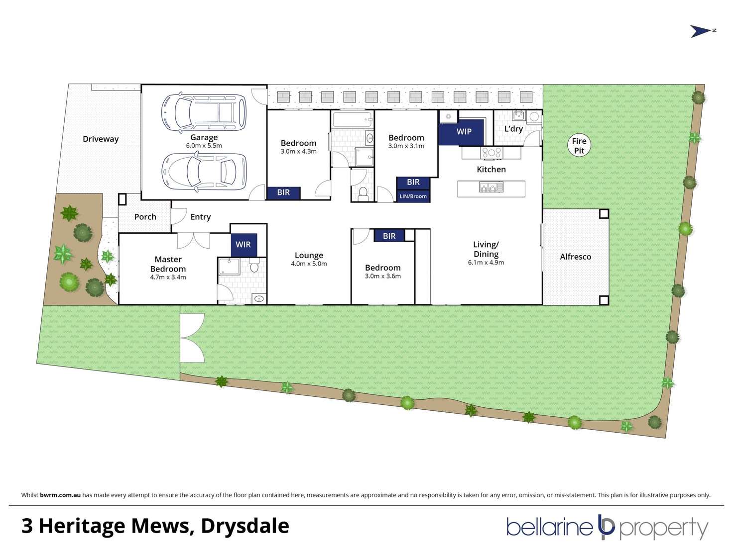 Floorplan of Homely house listing, 3 Heritage Mews, Drysdale VIC 3222