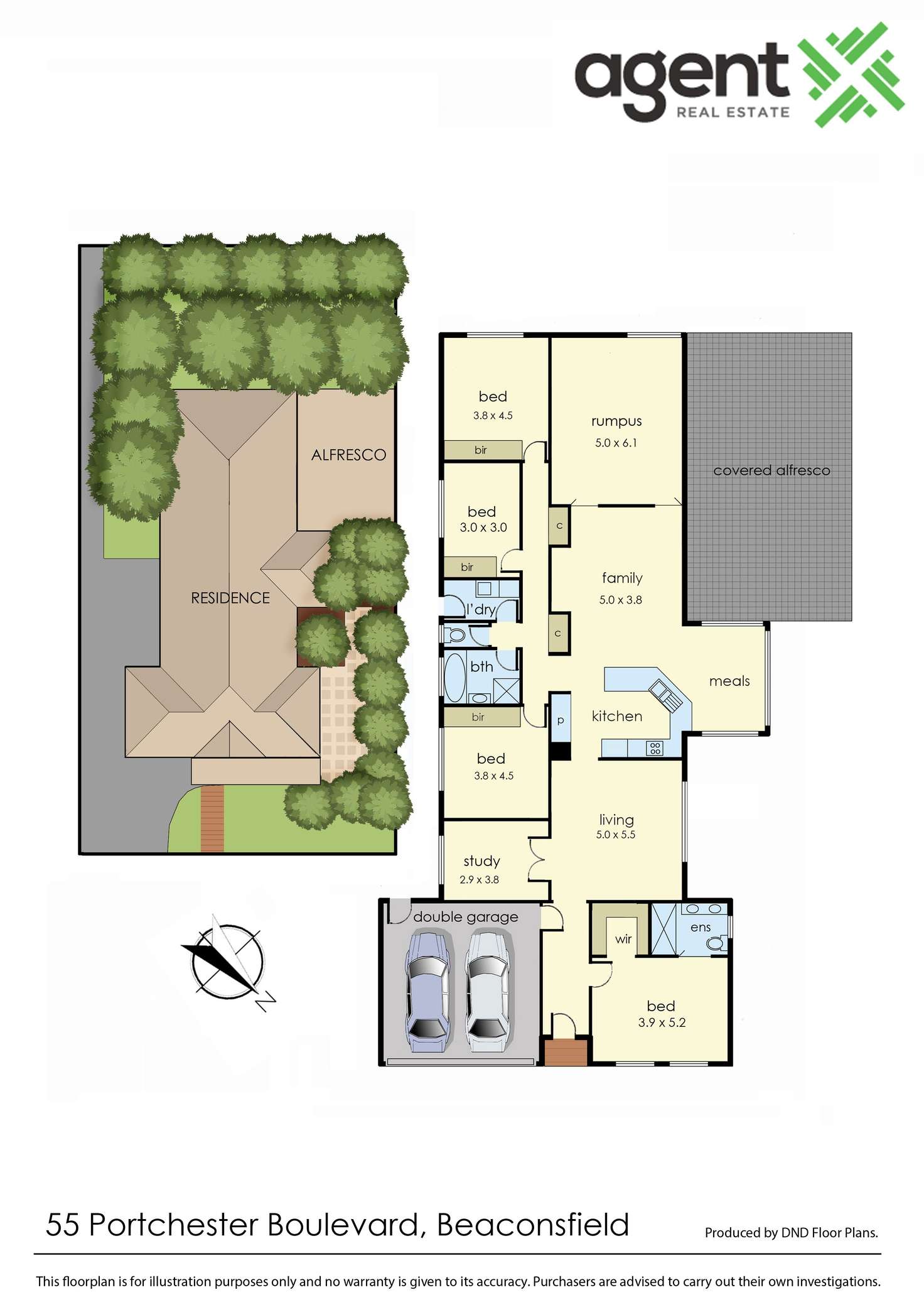 Floorplan of Homely house listing, 55 Portchester Boulevard, Beaconsfield VIC 3807