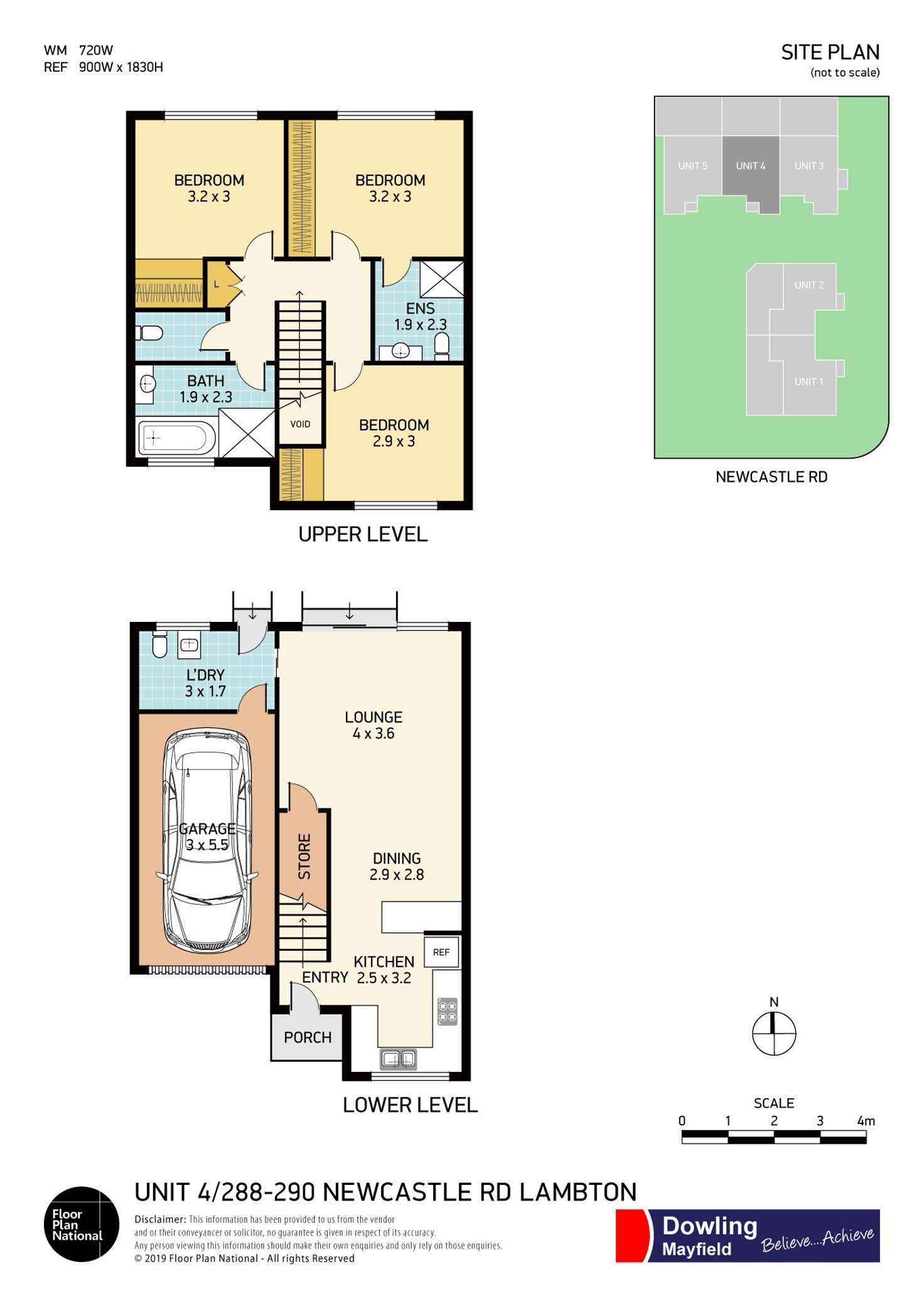 Floorplan of Homely townhouse listing, 1-5/288 - 290 Newcastle Road, North Lambton NSW 2299