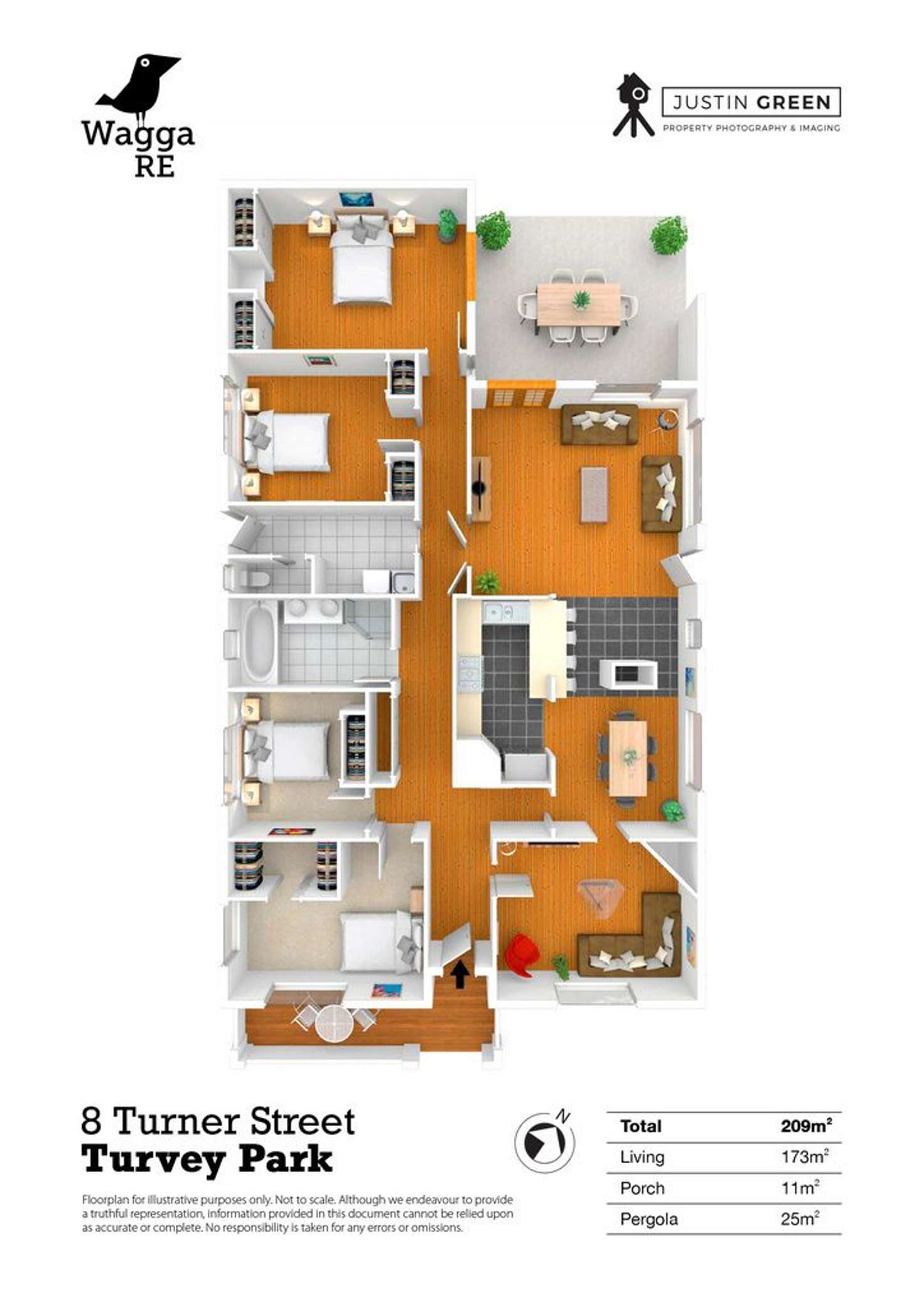 Floorplan of Homely house listing, 8 Turner Street, Turvey Park NSW 2650