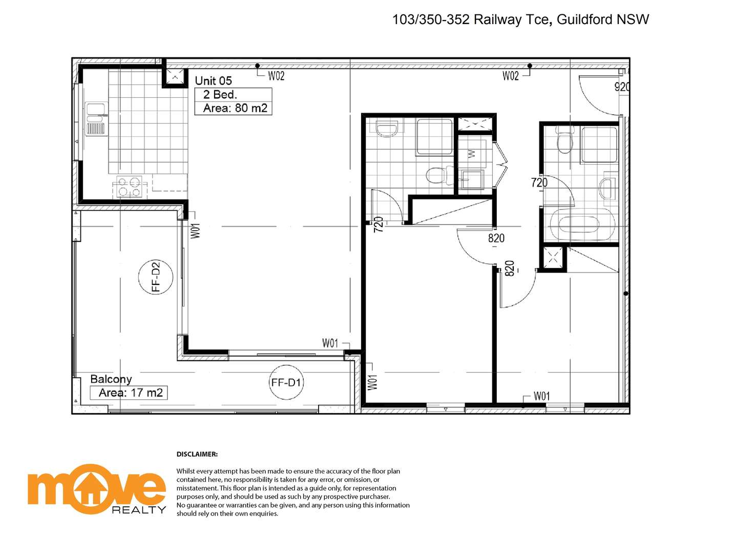 Floorplan of Homely apartment listing, 103/350 Railway Tce, Guildford NSW 2161
