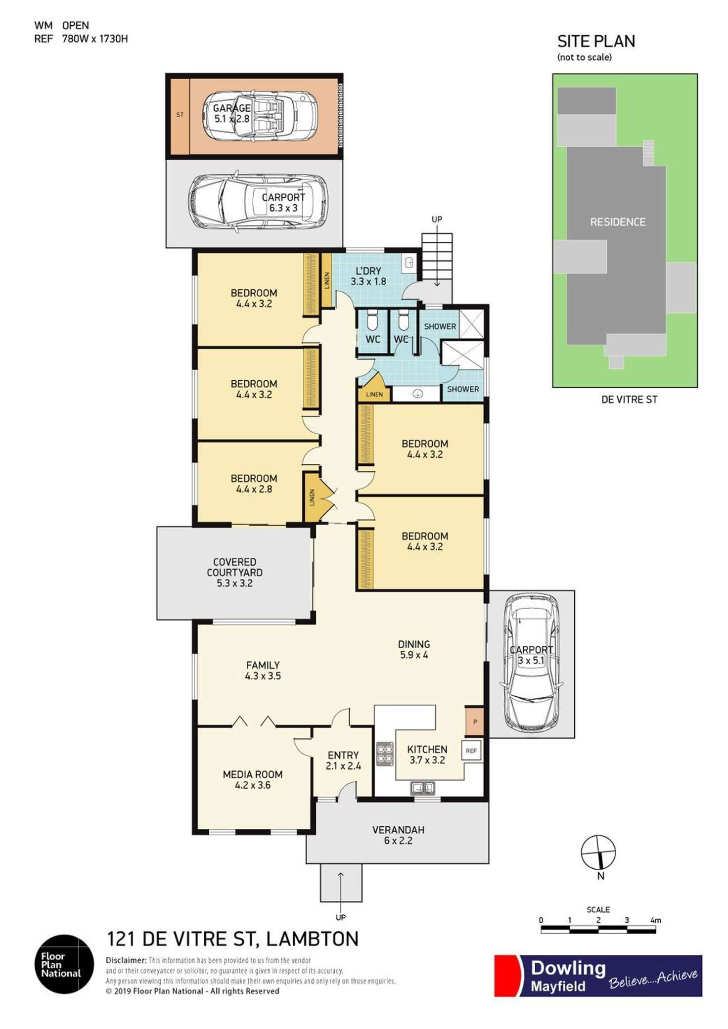 Floorplan of Homely house listing, 121 De Vitre Street, Lambton NSW 2299
