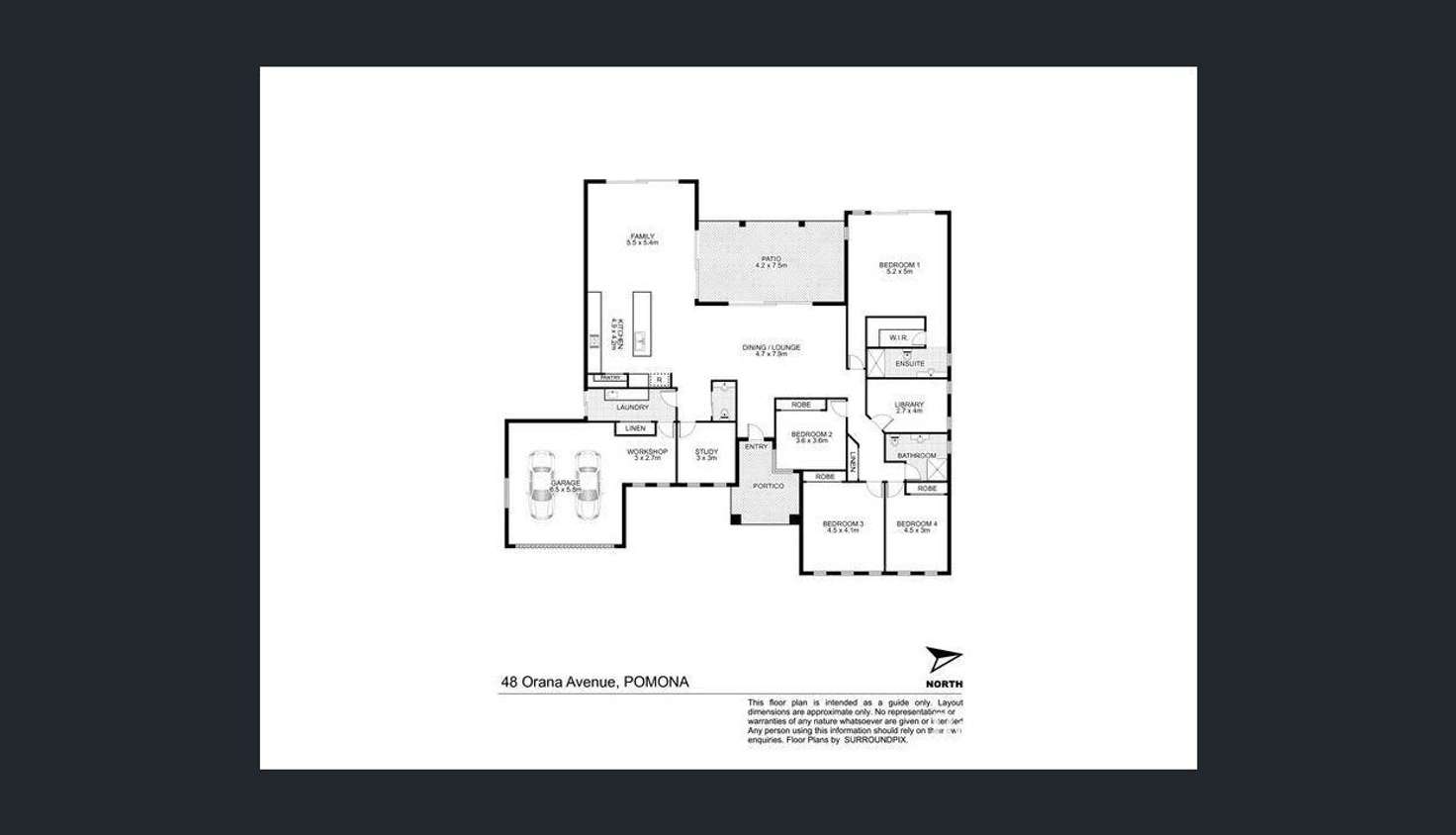 Floorplan of Homely acreageSemiRural listing, 48 Orana Avenue, Pomona QLD 4568