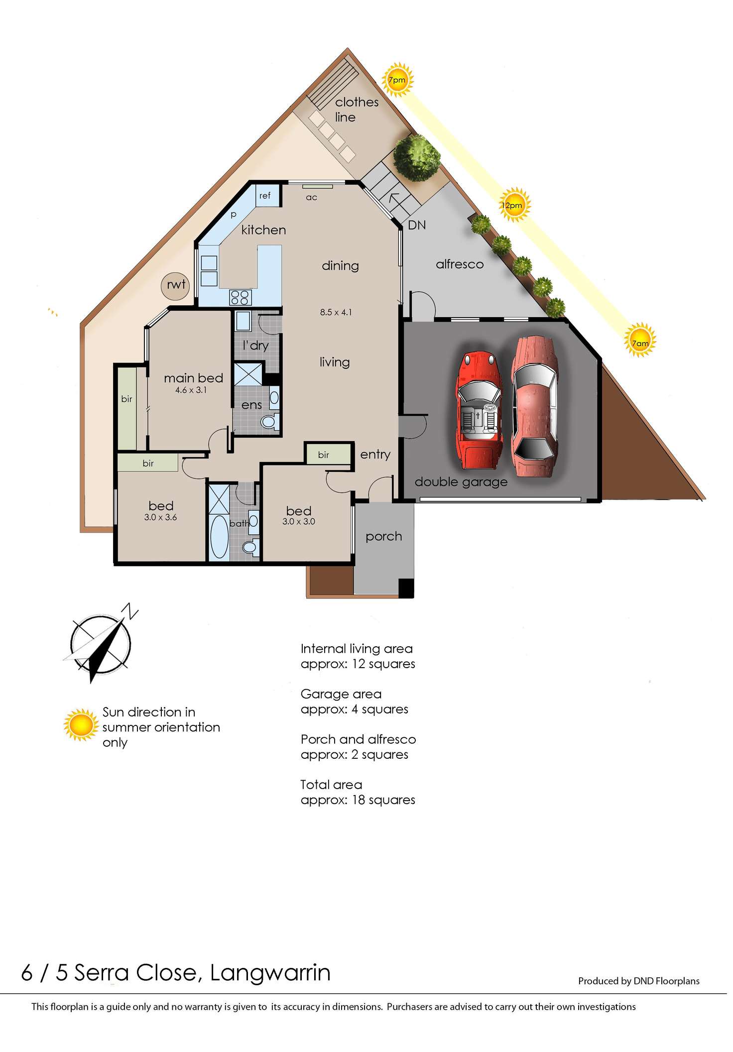 Floorplan of Homely unit listing, 6/5 Serra Close, Langwarrin VIC 3910