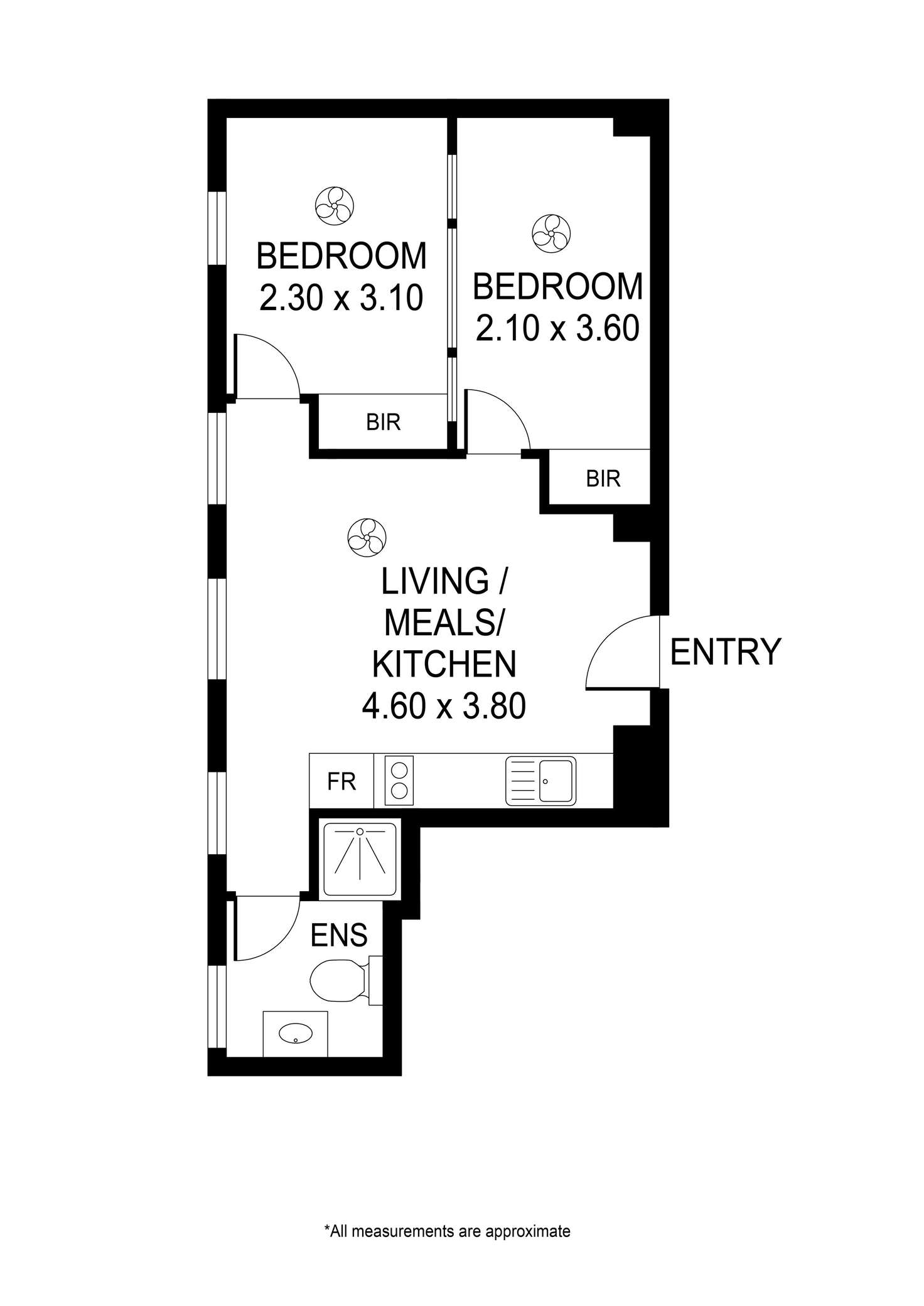 Floorplan of Homely apartment listing, 207/23 King William Street, Adelaide SA 5000