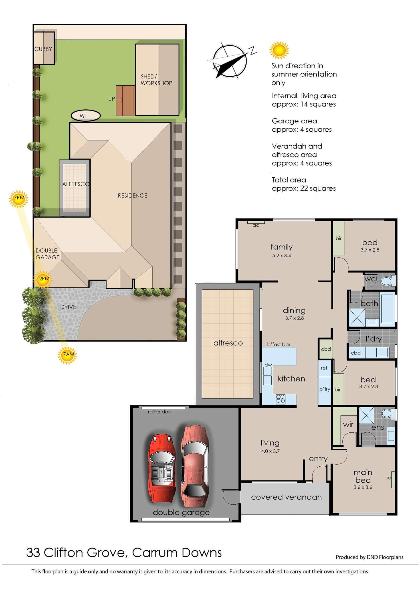Floorplan of Homely house listing, 33 Clifton Grove, Carrum Downs VIC 3201