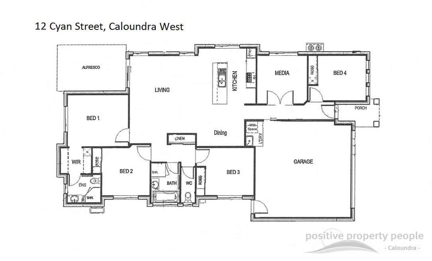 Floorplan of Homely house listing, 12 Cyan Street, Caloundra West QLD 4551