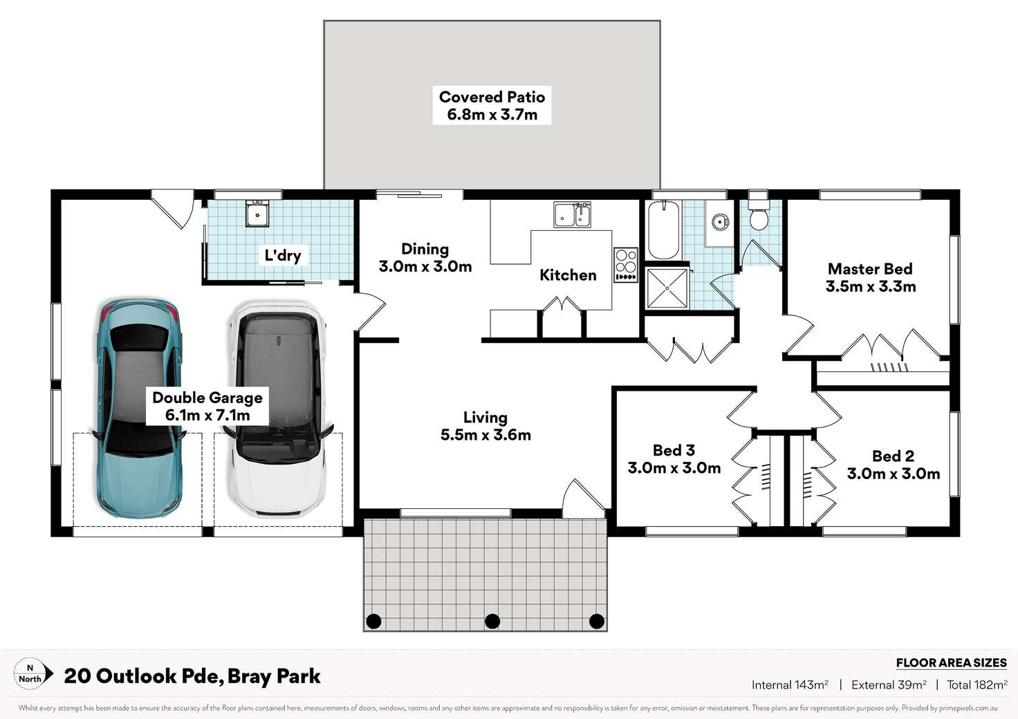 Floorplan of Homely house listing, 20 Outlook Parade, Bray Park QLD 4500