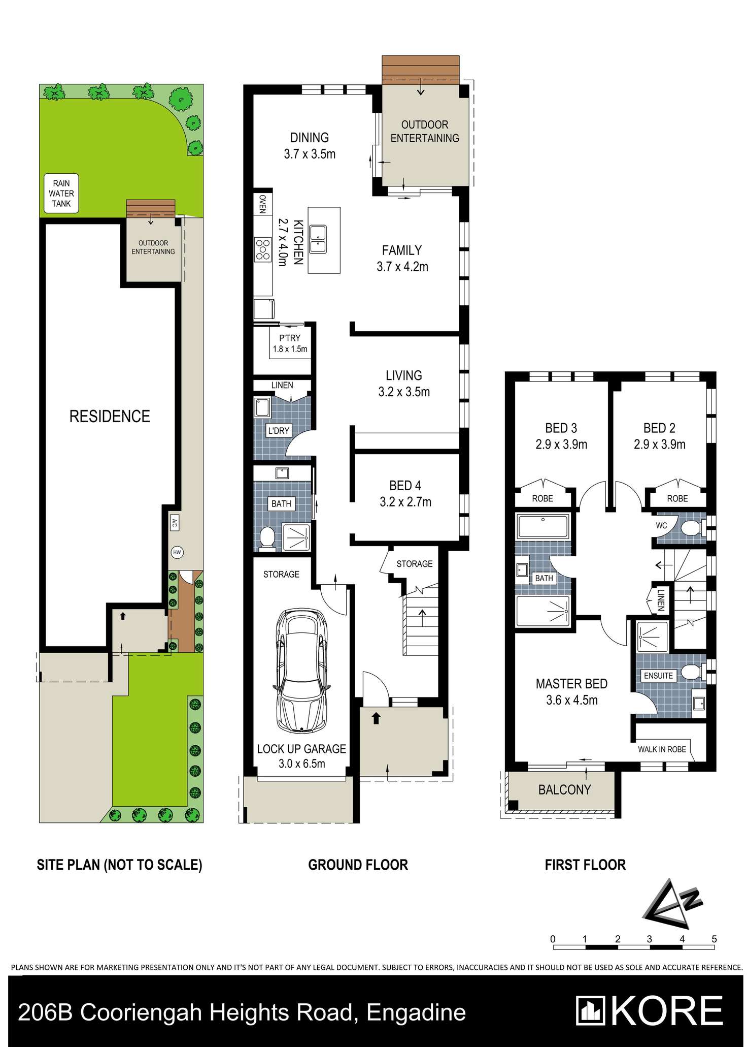 Floorplan of Homely townhouse listing, 206B Cooriengah Heights Road, Engadine NSW 2233