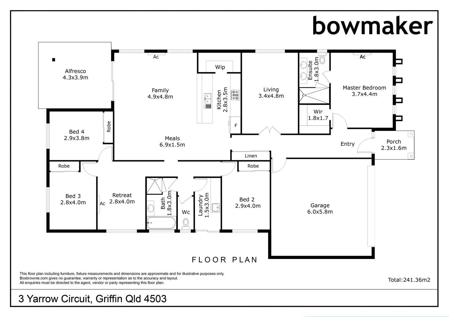 Floorplan of Homely house listing, 3 Yarrow Circuit, Griffin QLD 4503