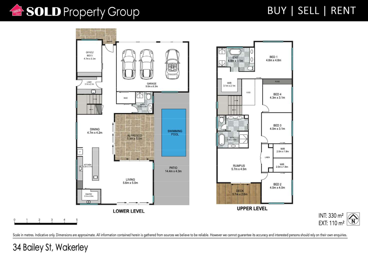 Floorplan of Homely house listing, 34 Bailey St, Wakerley QLD 4154