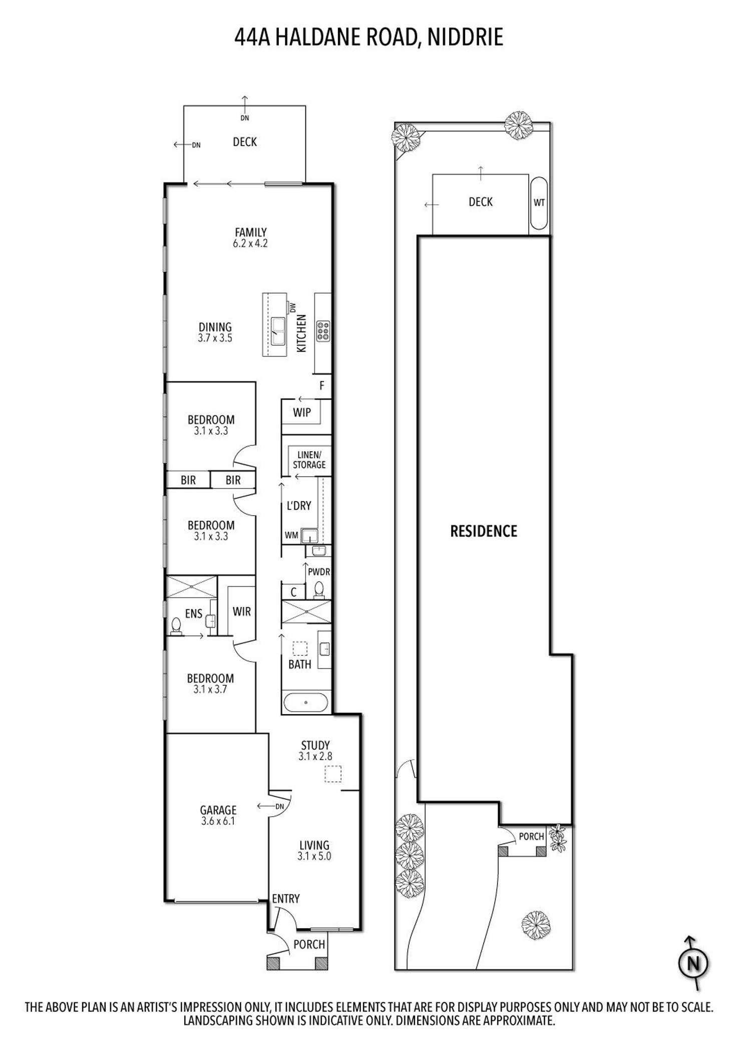 Floorplan of Homely house listing, 44a Haldane Road, Niddrie VIC 3042