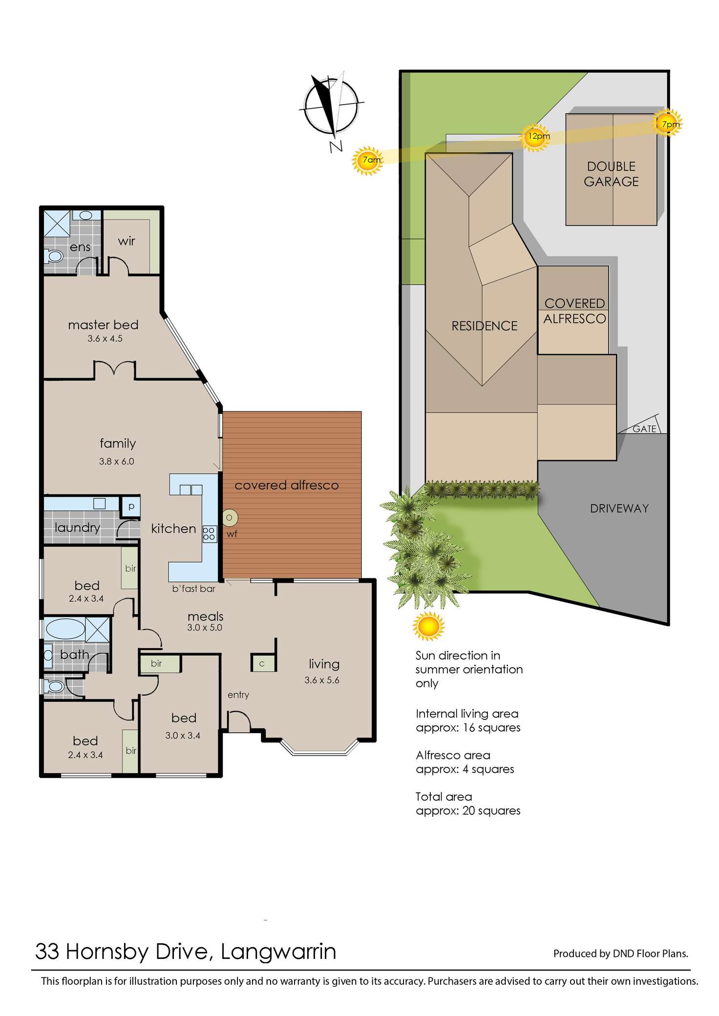 Floorplan of Homely house listing, 33 Hornsby Drive, Langwarrin VIC 3910