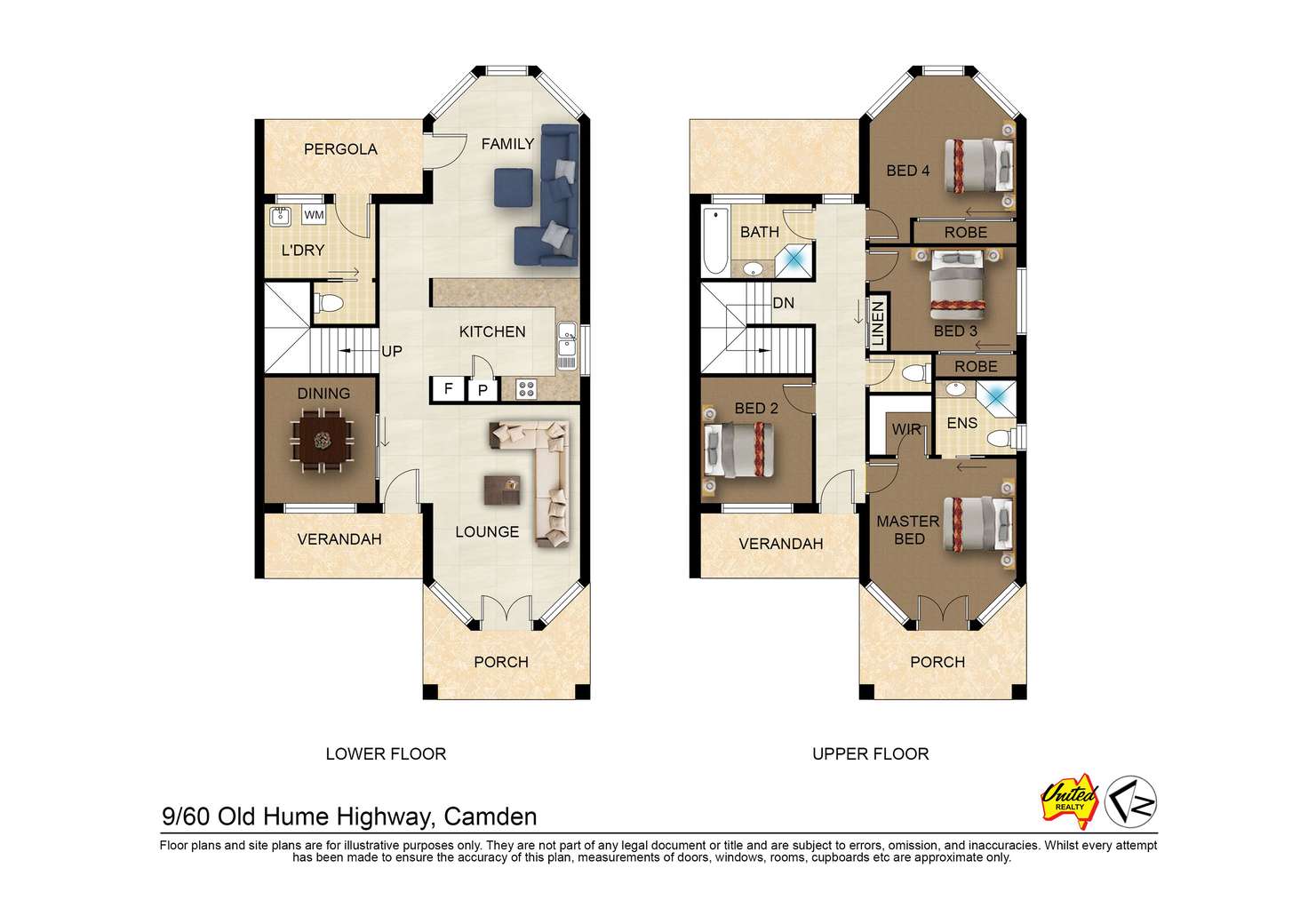 Floorplan of Homely townhouse listing, 9/60-64 Old Hume Highway, Camden NSW 2570