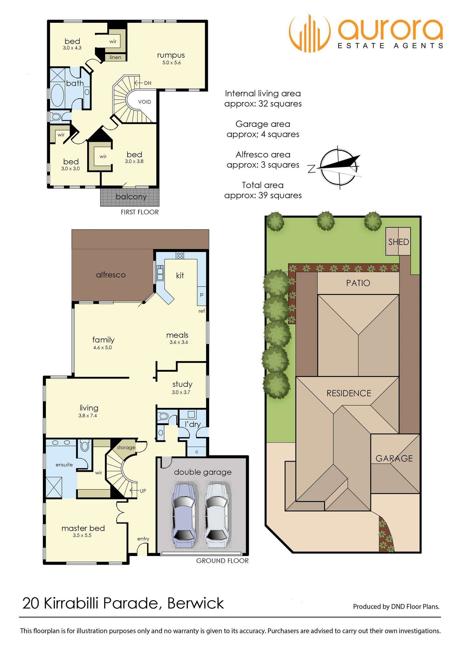 Floorplan of Homely house listing, 20 Kirrabilli Parade, Berwick VIC 3806