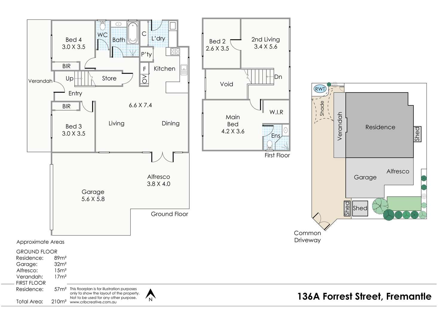 Floorplan of Homely house listing, 136a Forrest St, Fremantle WA 6160