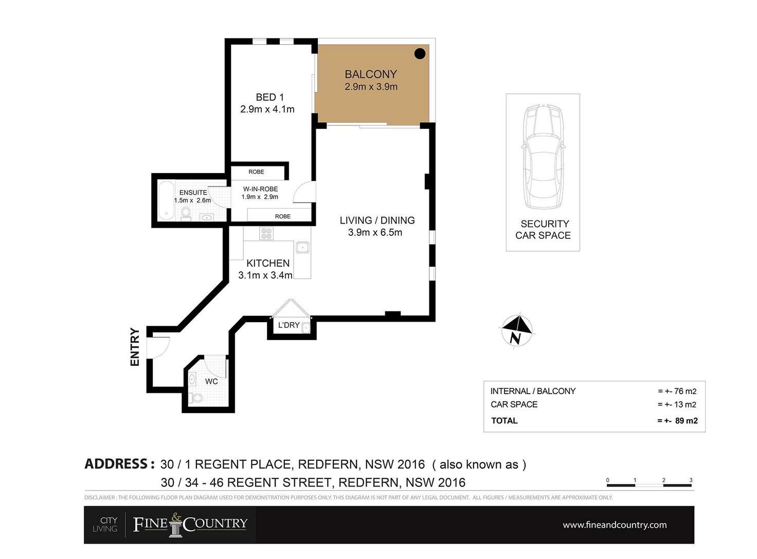 Floorplan of Homely apartment listing, 30/1 Regent Place, Redfern NSW 2016
