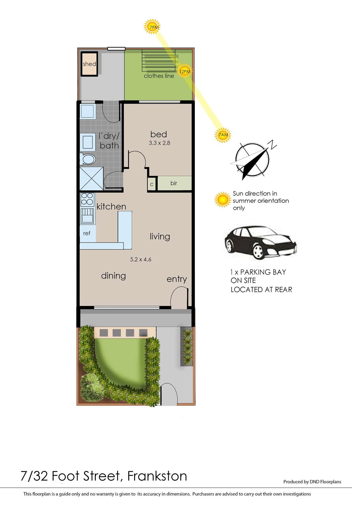 Floorplan of Homely unit listing, 7/32 Foot Street, Frankston VIC 3199