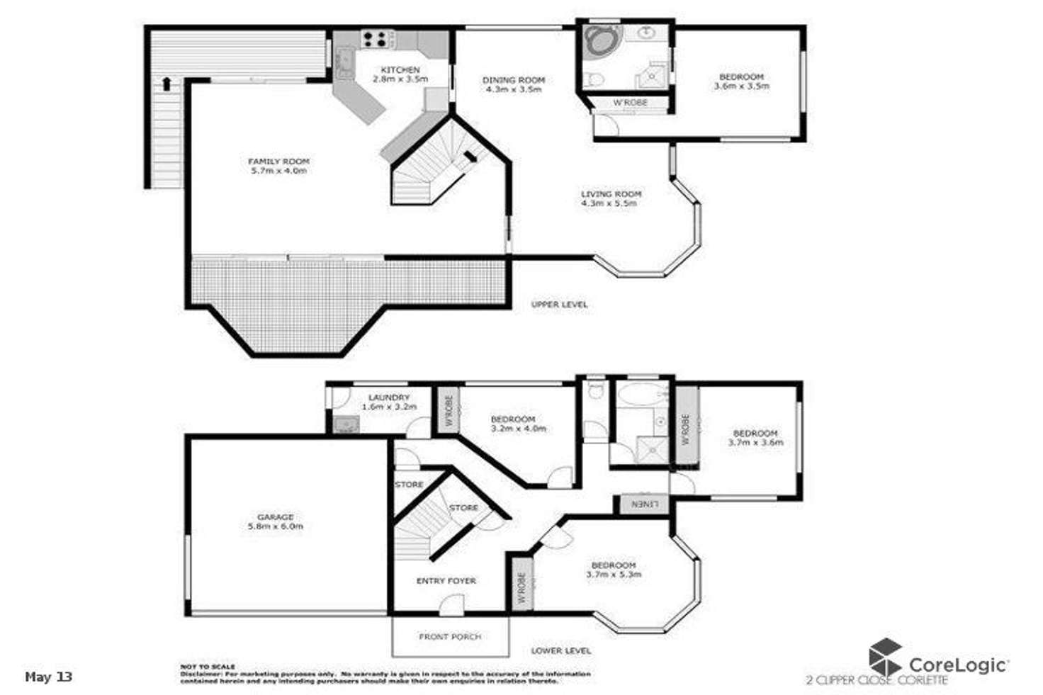 Floorplan of Homely house listing, 2 Clipper Close, Corlette NSW 2315