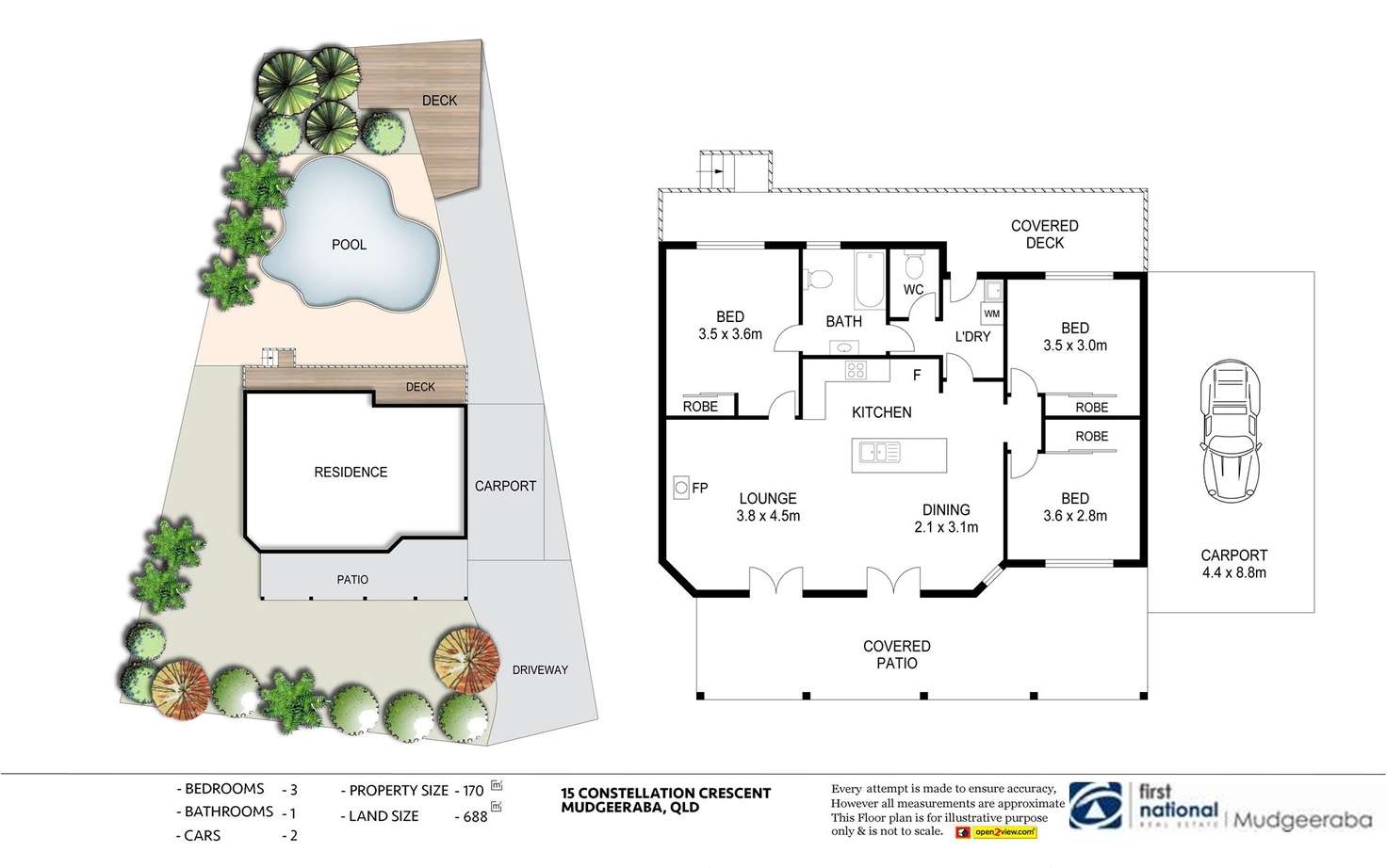 Floorplan of Homely house listing, 15 Constellation Crescent, Mudgeeraba QLD 4213