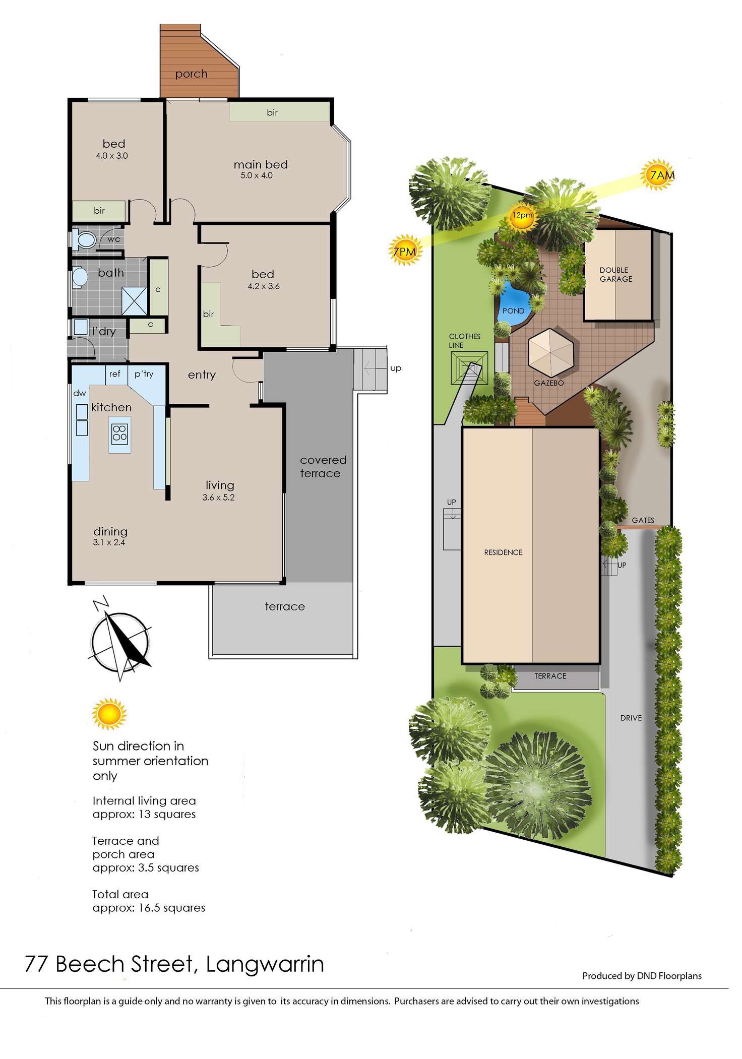 Floorplan of Homely house listing, 77 Beech Street, Langwarrin VIC 3910