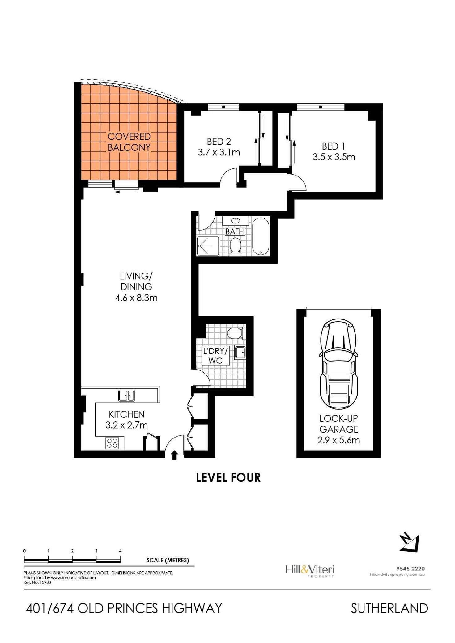 Floorplan of Homely apartment listing, 401/674 Old Princes Highway, Sutherland NSW 2232