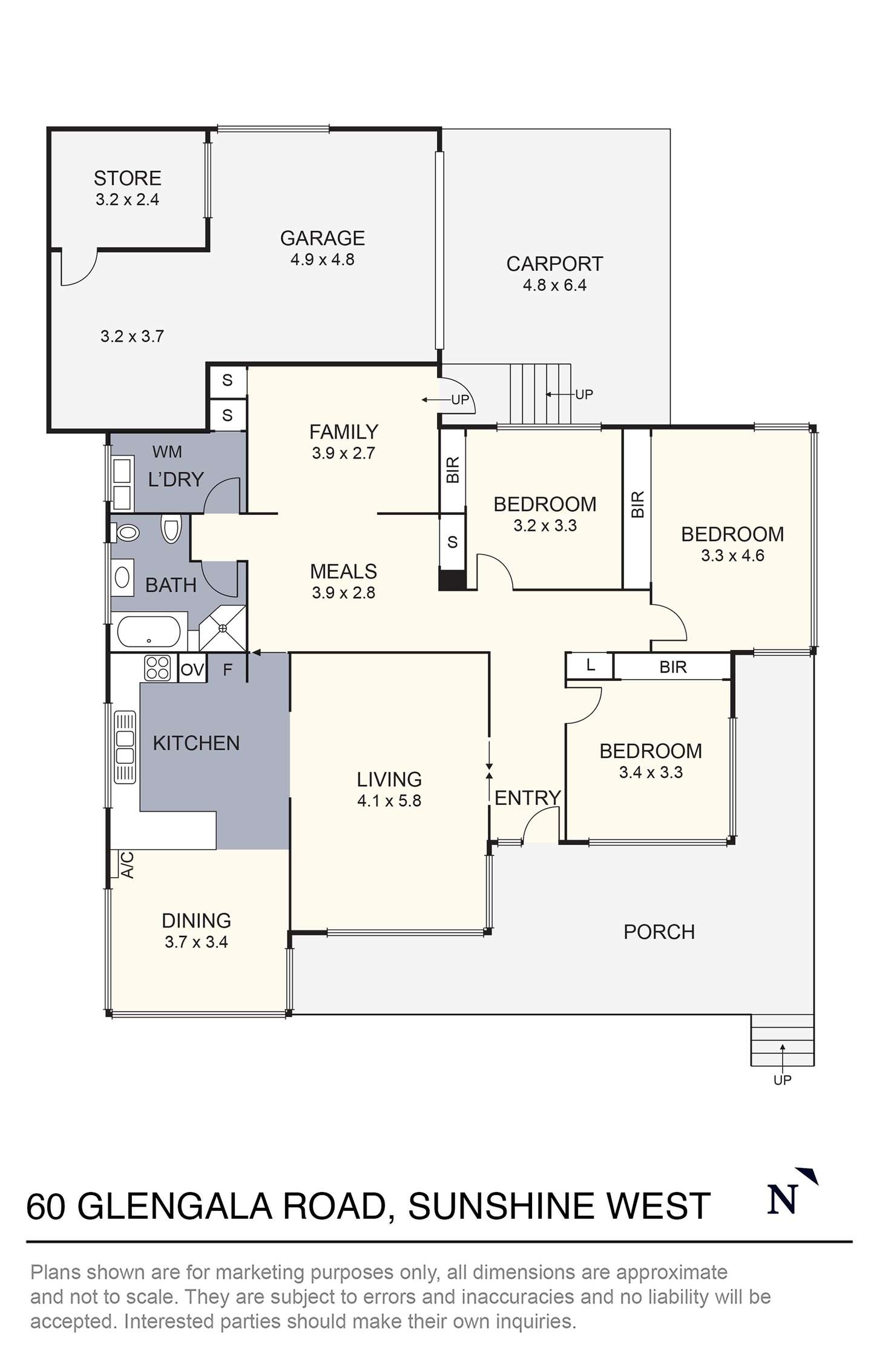 Floorplan of Homely house listing, 60 Glengala Road, Sunshine West VIC 3020
