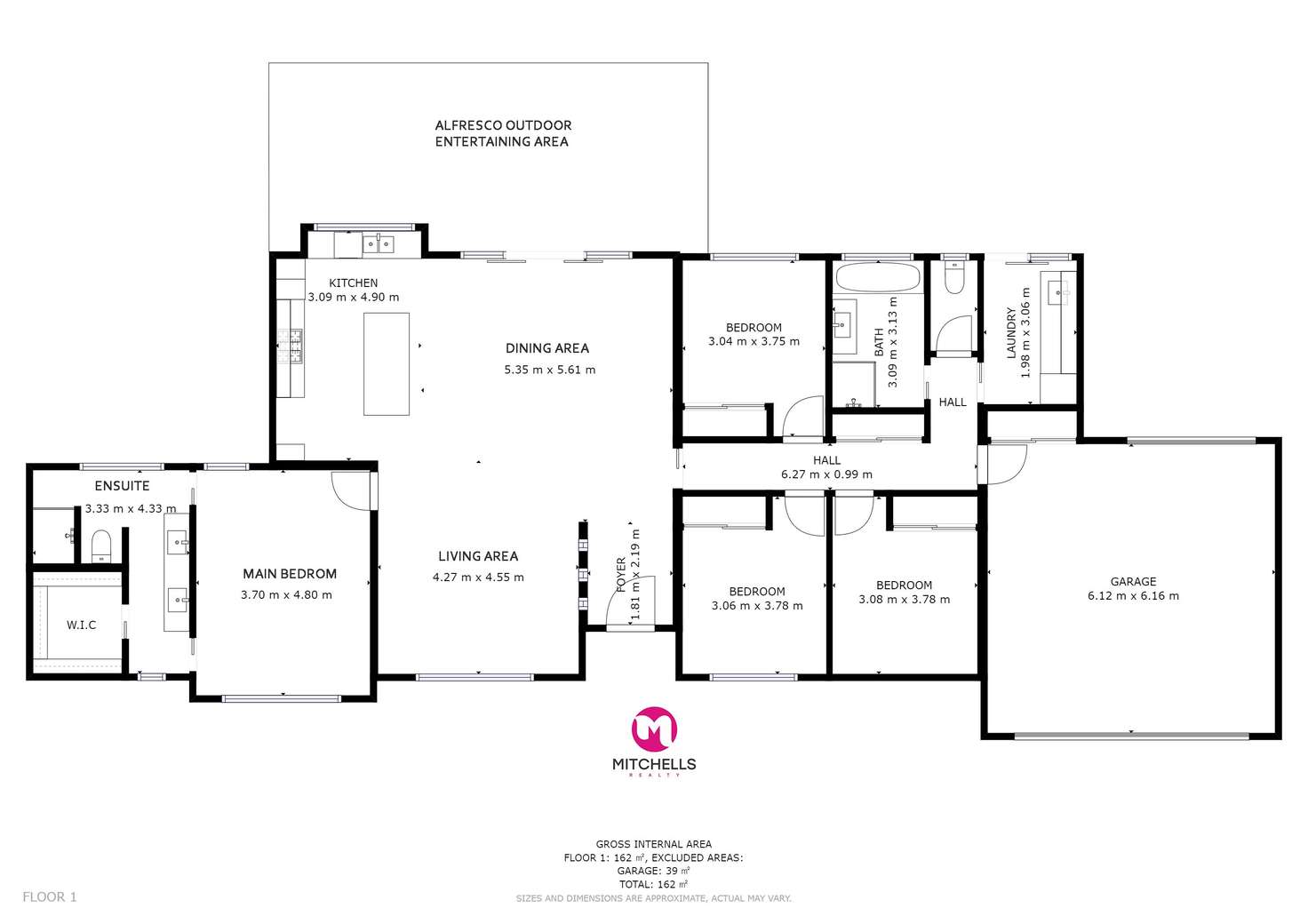 Floorplan of Homely house listing, 13 Kingsbarn Drive, Wondunna QLD 4655