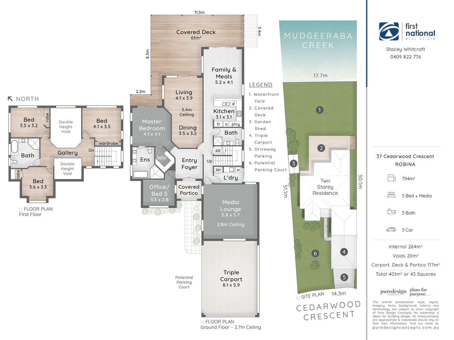 Floorplan of Homely house listing, 37 Cedarwood Crescent, Robina QLD 4226