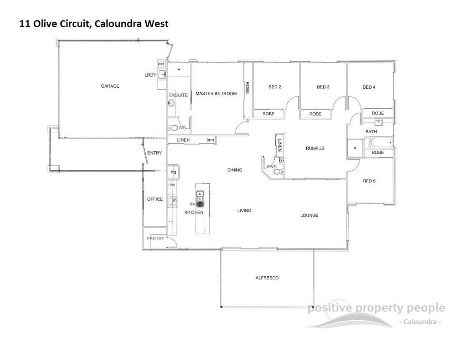 Floorplan of Homely house listing, 11 Olive Circuit, Caloundra West QLD 4551