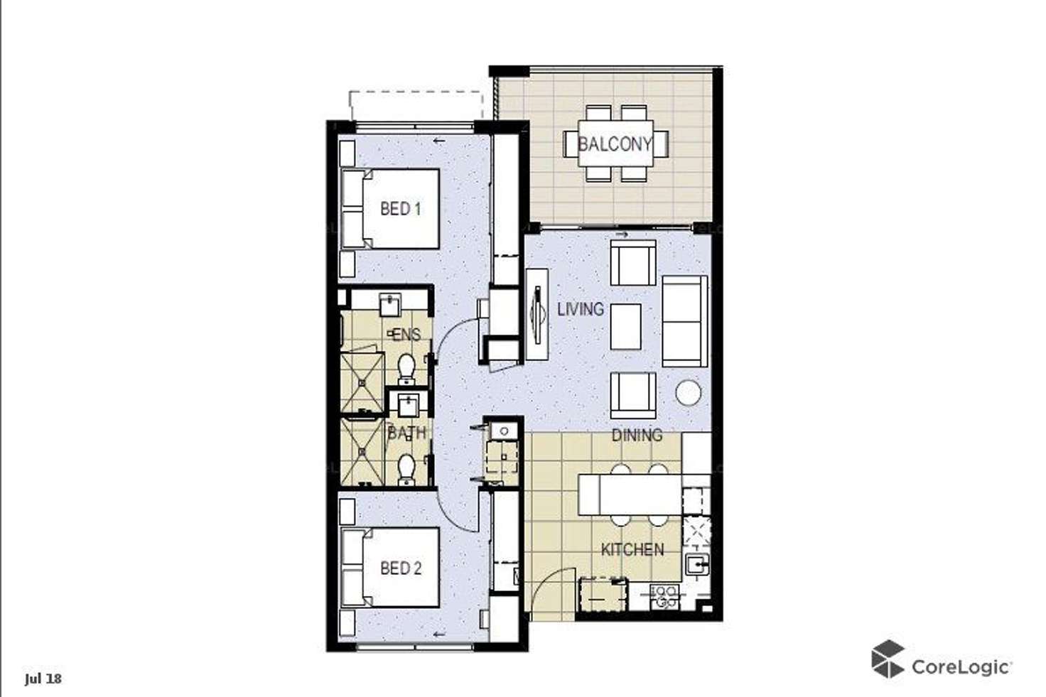Floorplan of Homely unit listing, 14/14 Bright Place, Birtinya QLD 4575