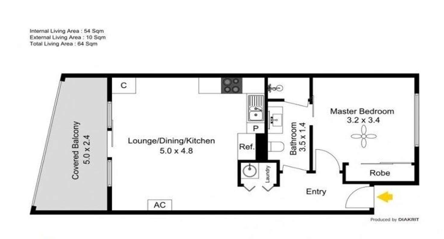 Floorplan of Homely apartment listing, 20/101 Birtinya Boulevard, Birtinya QLD 4575