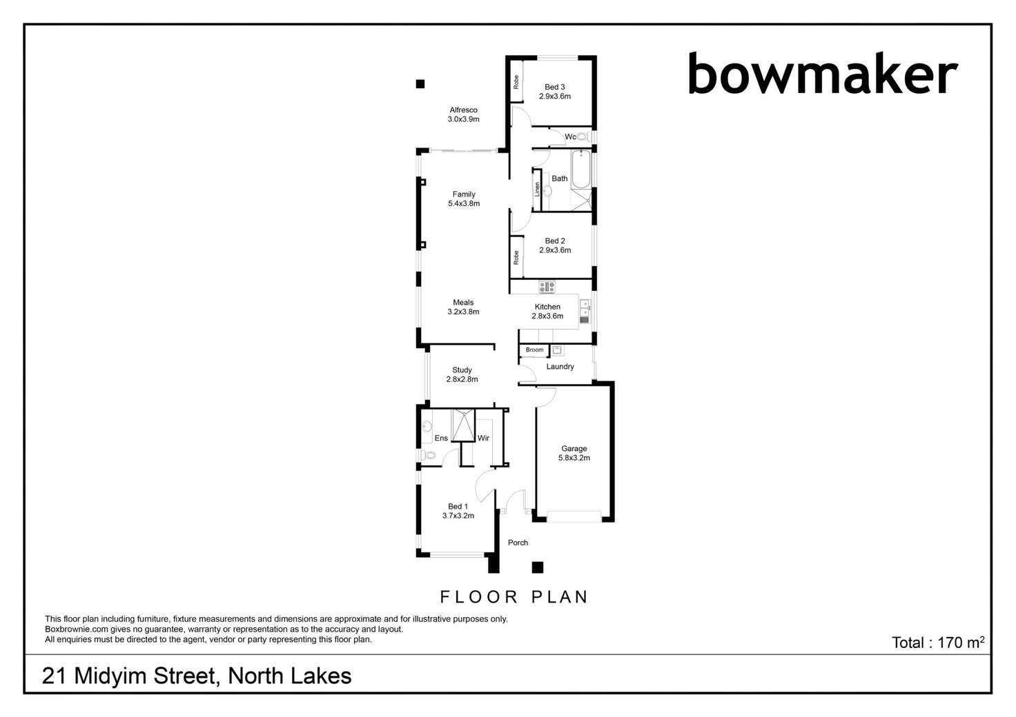 Floorplan of Homely house listing, 21 Midyim Street, North Lakes QLD 4509