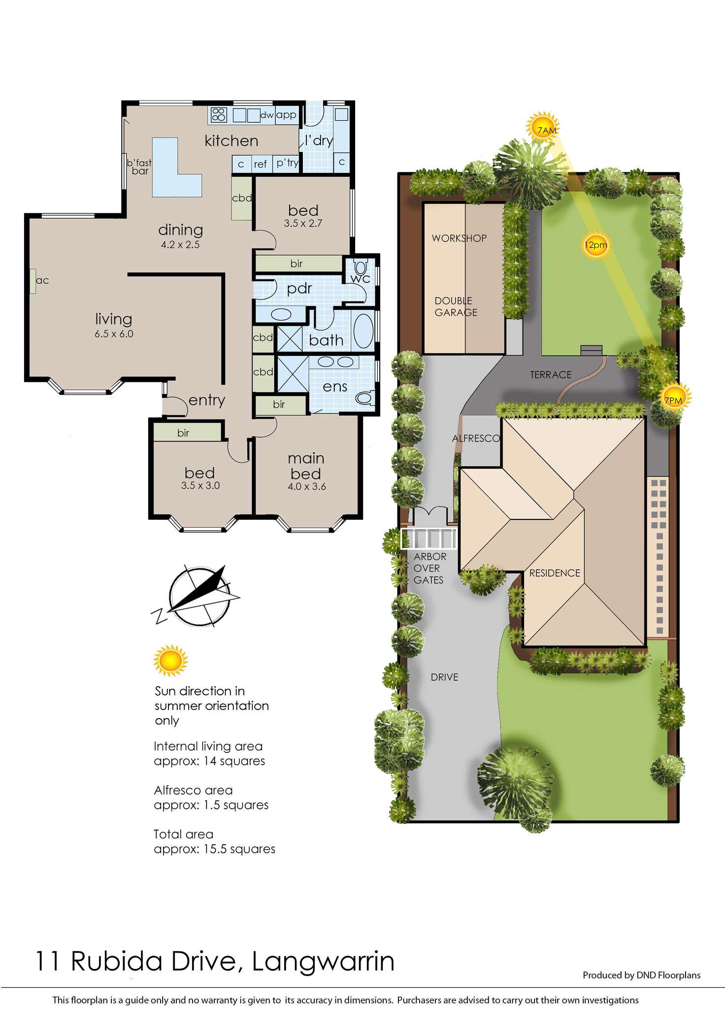 Floorplan of Homely house listing, 11 Rubida Drive, Langwarrin VIC 3910