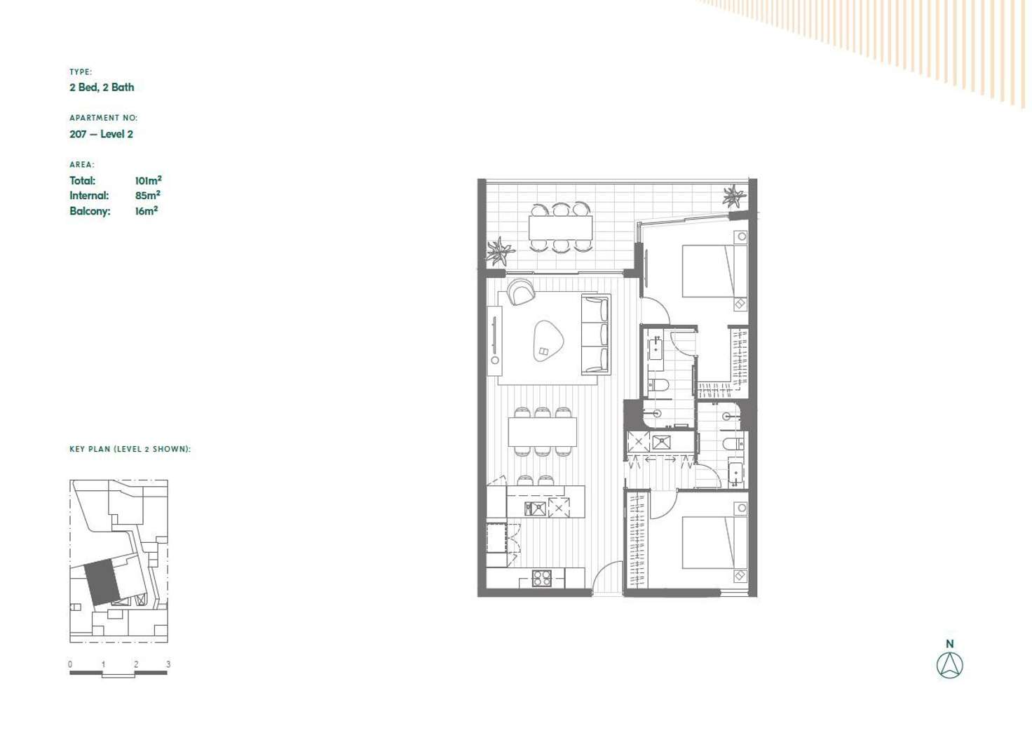 Floorplan of Homely apartment listing, 207/38 Glyde Street, Mosman Park WA 6012