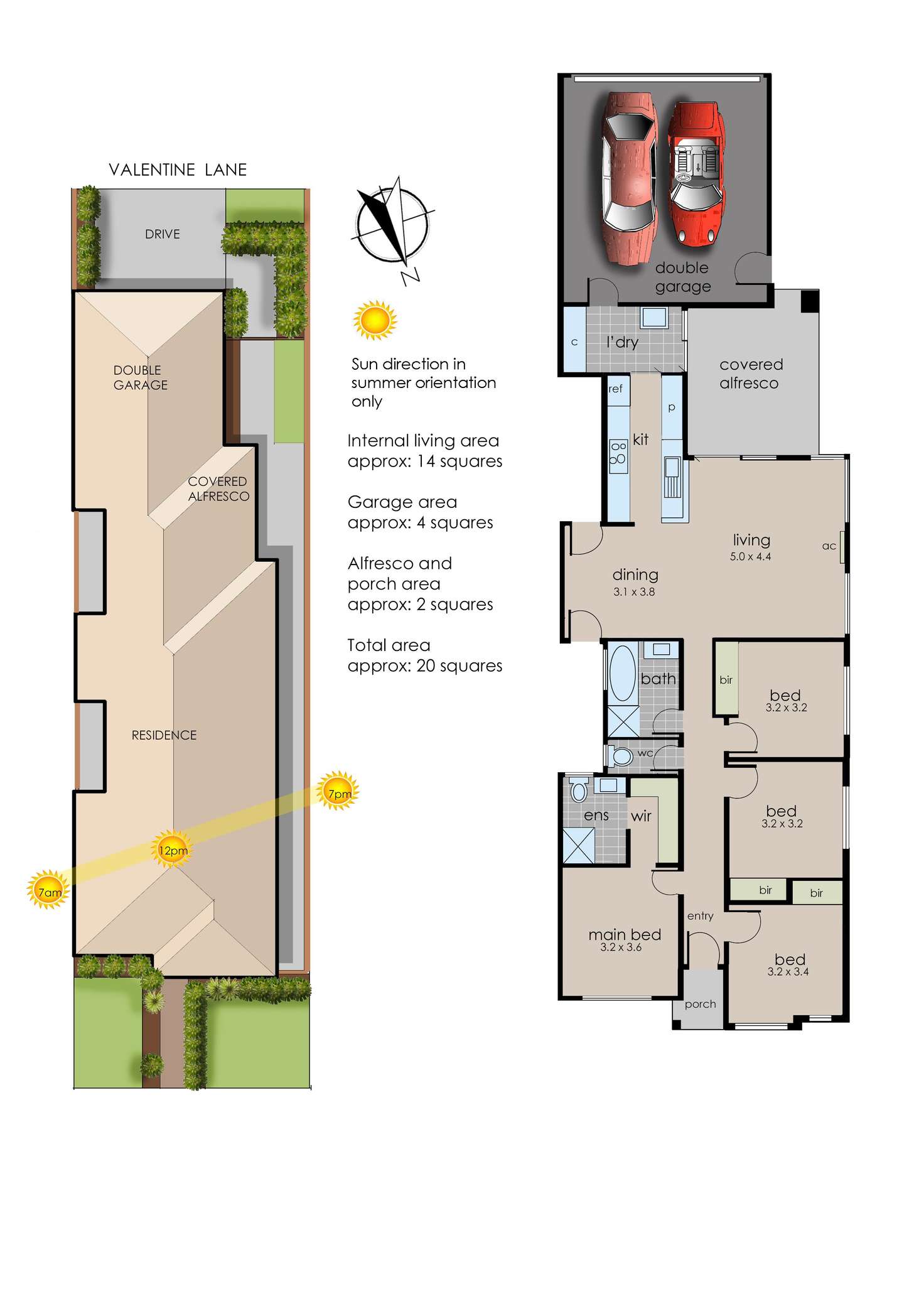 Floorplan of Homely house listing, 3 Valentine Lane, Cranbourne North VIC 3977